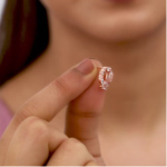 rose gold silver earing